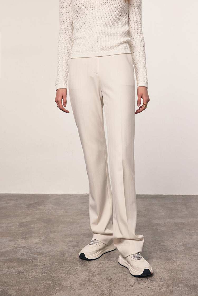 MADEINAM slim fit suit pant.  Freya suit pants. white slim fit pants. size: xs,s,m,l