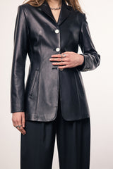 MADEINAM black slim leather jacket. Fit leather jacket. Anine bing leather jacket. Size: xs, s, m, l