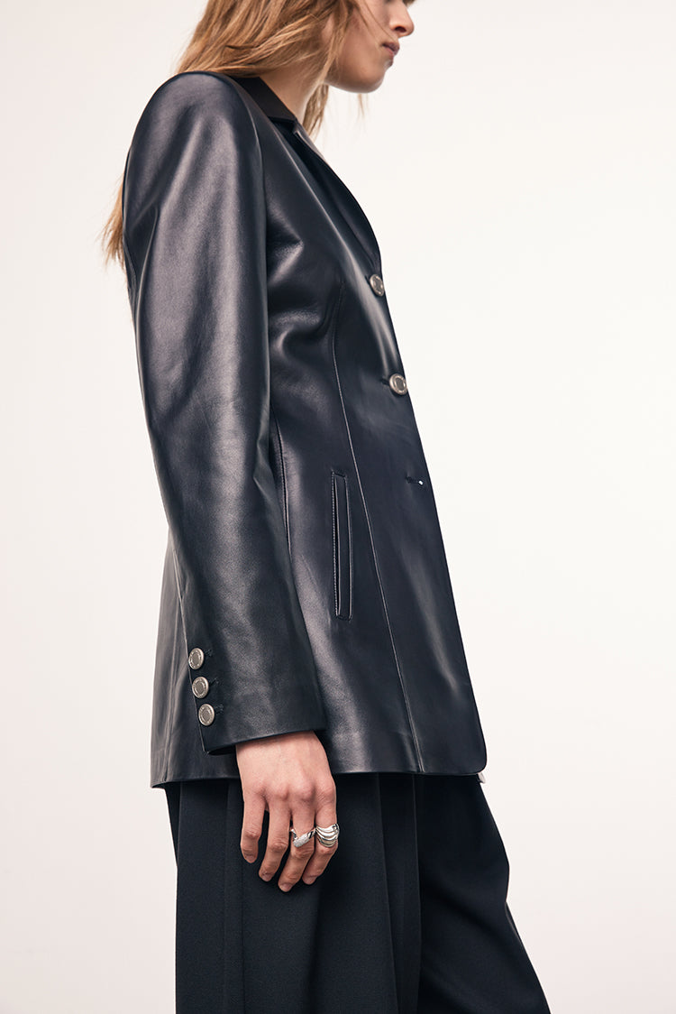 MADEINAM black slim leather jacket. Fit leather jacket. Anine bing leather jacket. Size: xs, s, m, l
