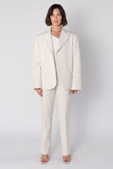 The Freya Blazer in Cream White