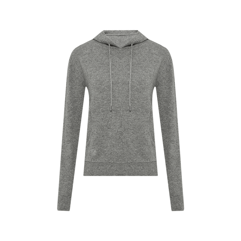 Vera Cashmere Hoodie in Grey